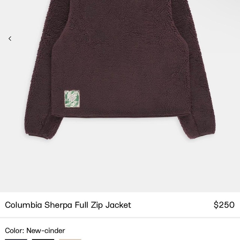 Columbia x Madhappy - Plush Sherpa Jacket - size medium, unisex! NWT 🧸🤎💜 - Picture 4 of 11